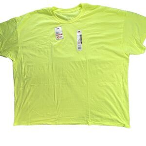 Fruit Of The Loom Platinum Shirt Mens 4XL Orange Wicking Safety Duel Defense Big